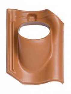 Ubbink dakdoorvoerpan Opnieuw Verbeterde Holle Ø 131MM 25°-45° 1-Pans Terracotta 0170186